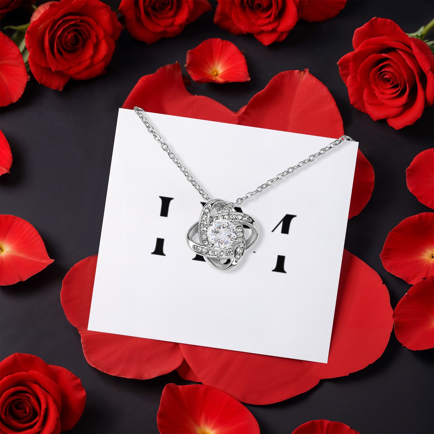 Love Knot with Rotating Rose Gift Box