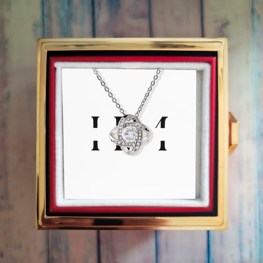 Love Knot with Rotating Rose Gift Box